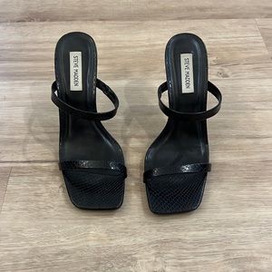 Steve Madden Black High-Heeled Sandals